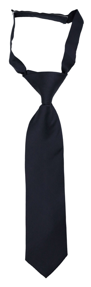 SOLID Dark navy corbata pequeña pre-atada niño