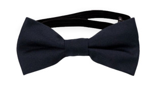 SOLID Dark navy pajarita bebé
