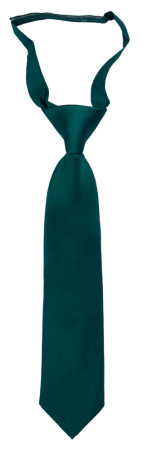 SOLID Dark pine corbata pequeña pre-atada niño