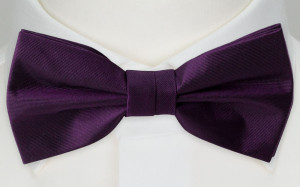 SOLID Dark purple pajarita niño