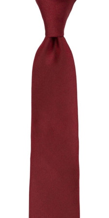 SOLID Dark red corbata mediana niño