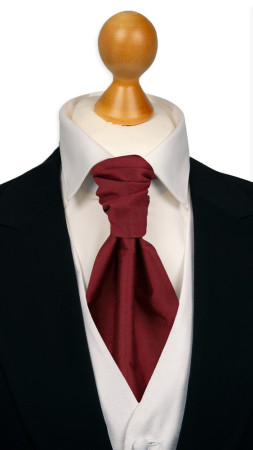 SOLID Dark red corbaton atada