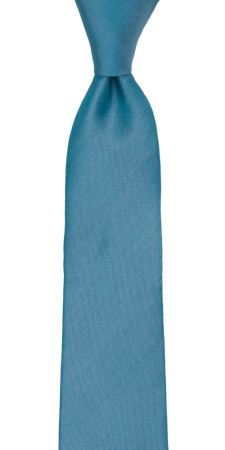 SOLID Dark turquoise corbata mediana niño