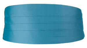 SOLID Dark turquoise fajín