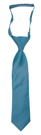 SOLID Dark turquoise corbata pequeña pre-atada niño