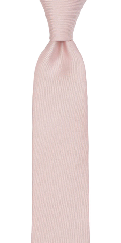 SOLID Dusty pink corbata mediana niño