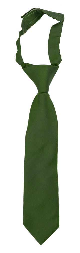 SOLID Green corbata pequeña pre-atada niño
