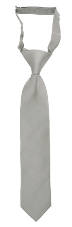 SOLID Light grey corbata pequeña pre-atada niño