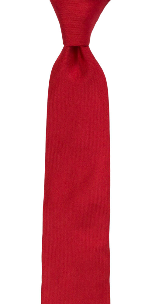 SOLID Light red corbata mediana niño