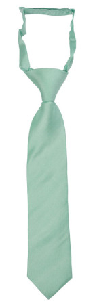 SOLID Light turquoise corbata pequeña pre-atada niño