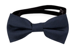 SOLID Navy blue pajarita bebé