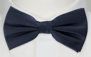 SOLID Navy blue pajarita para niños