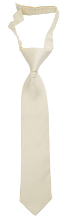 SOLID Off white corbata pequeña pre-atada niño