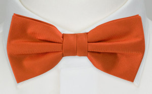 SOLID Orange pajarita niño