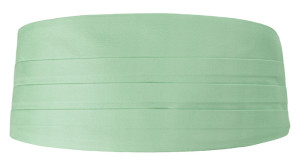 SOLID Pastel green fajín