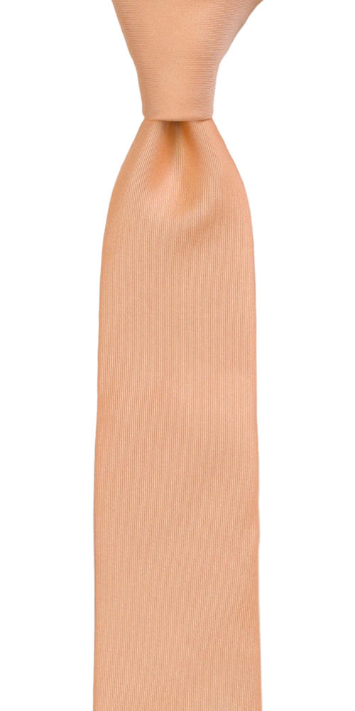 SOLID Peach corbata mediana niño