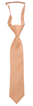 SOLID Peach corbata pequeña pre-atada niño