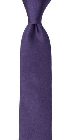SOLID Purple corbata mediana niño