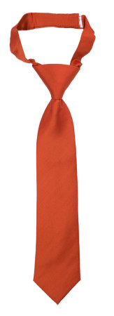SOLID Rusty Orange corbata pequeña pre-atada niño