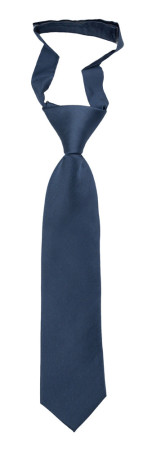SOLID Steel blue corbata pequeña pre-atada niño