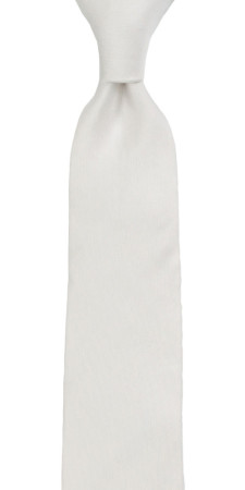SOLID White corbata mediana niño