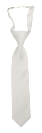 SOLID White corbata pequeña pre-atada niño