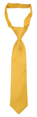 SOLID Yellow corbata pequeña pre-atada niño