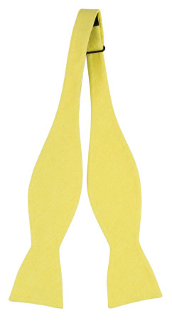 WISTFUL Light yellow pajarita sin atar