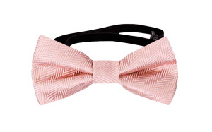 JAGGED Blush pink pajarita bebé