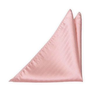 JAGGED Blush pink pañuelo de bolsillo