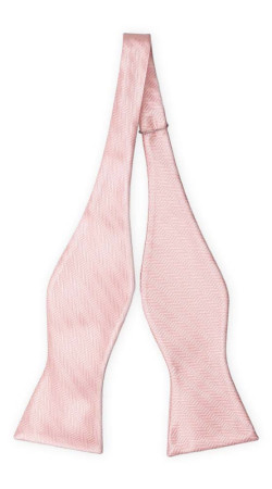 JAGGED Blush pink pajarita sin atar