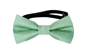 JAGGED Seafoam turquoise pajarita bebé