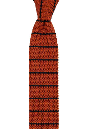KNITROW ORANGE corbata delgada