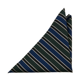 LINED UP GREEN BLUE pañuelo de bolsillo