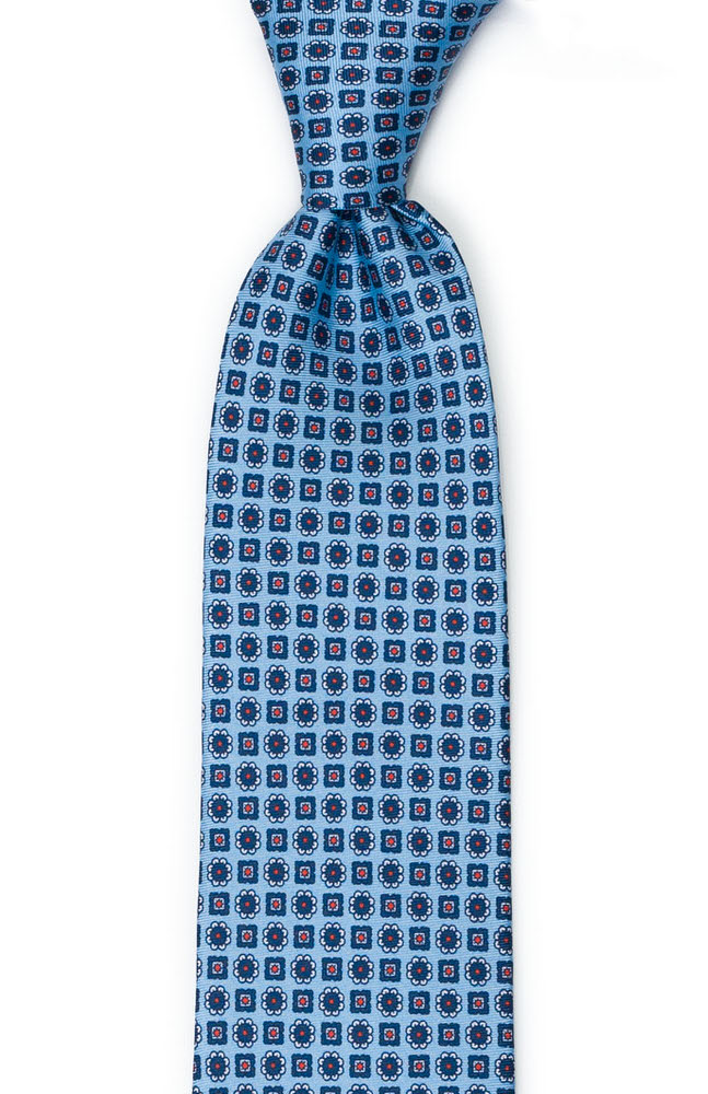 MEDAGLIONI Light blue corbata clásica