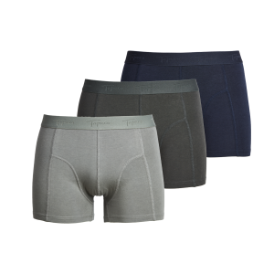 BAMBOO BOXER 3P GREEN/NAVY calzoncillo