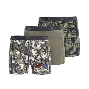 COTTON BOXER 3P GREEN calzoncillo