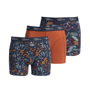 COTTON BOXER 3P ORANGE calzoncillo