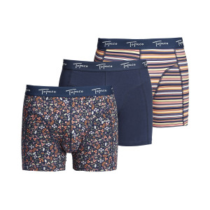 COTTON BOXER 3P BLUE calzoncillo