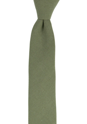 MOREAMORE Laurel green corbata delgada