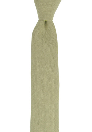 MOREAMORE Sage green corbata delgada