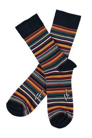 MULTISTRIPE NAVY BLUE calcetines