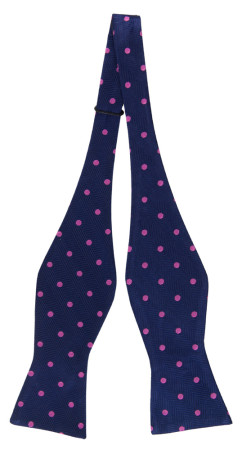 ONTHEDOT NAVY PINK pajarita sin atar