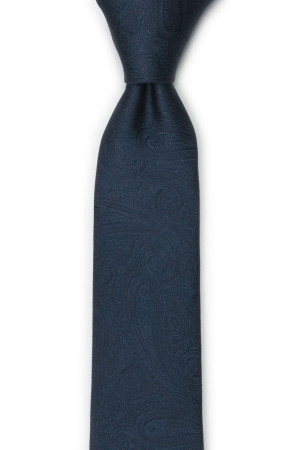 ORNATE Dark blue corbata para niños medianos