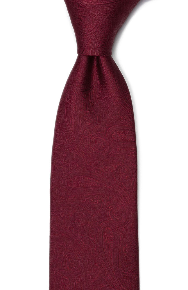 ORNATE Dark red corbata clásica
