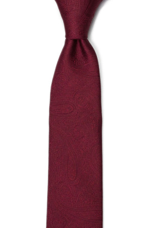 ORNATE Dark red corbata para niños medianos