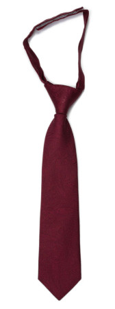 ORNATE Dark red corbata pequeña pre-atada niño