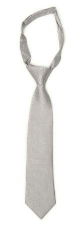 ORNATE Silver corbata pequeña pre-atada niño