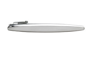 Oval silver alfiler de corbata