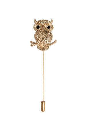 OWL GOLD pin de solapa
